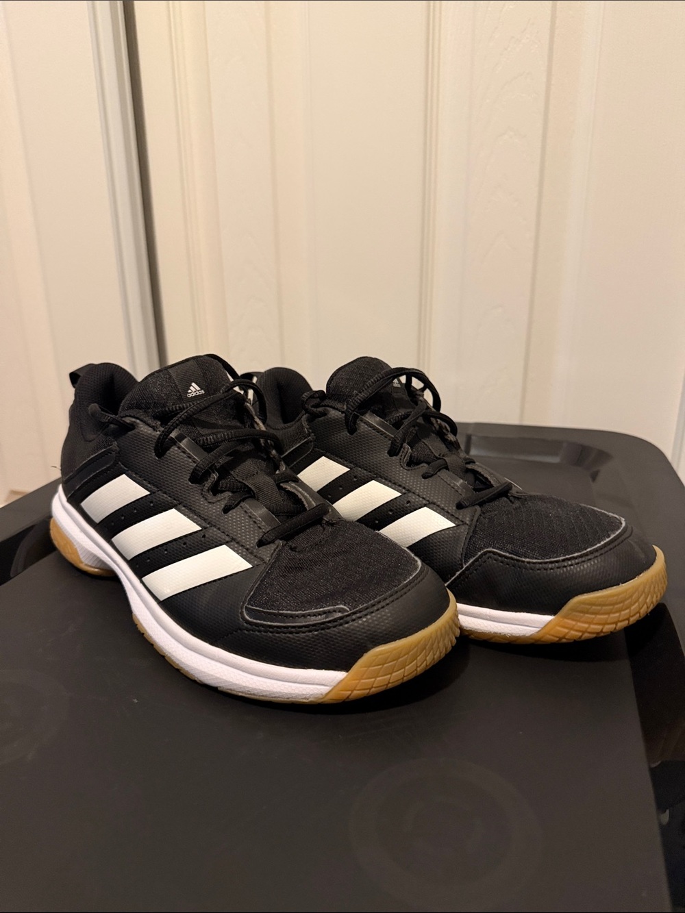 Adidas Woman’s Black & White Indoor Court Shoes